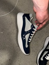 PRADA Americas Cup Marineblau Herren Schuhe Größe 44