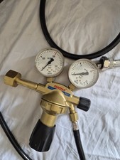 Sauerstoff Druckminderer RHONA mit 2 Manometern & Schlauch – sehr guter Zustand