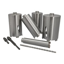 Diamantbohrkrone Kernbohrkrone Kernbohrer Beton Nutzlänge 180 mm M16 SDS+ 6-Kant