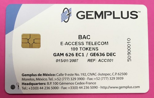 Gemplus testkarte bac access - bac, e-access