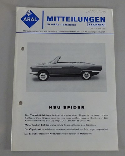 Service mitteilung aral nsu - mitteilung,