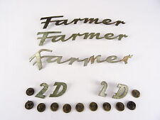 2 x Schriftzug " Farmer 2 D" für Motorhaube vom Fendt Farmer 2 Traktor