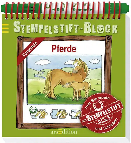 Stempelstift block pferde - stempelstift-block:,