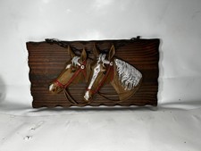 Vintage Wandbild Pferdeköpfe