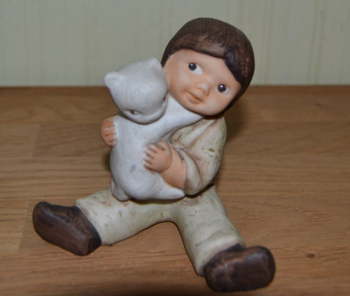 Goebel junge mit - mit, katze