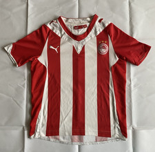Puma Olympiakos Piräus Kinder Trikot Jersey Shirt Heim Home rot weiss Gr.140
