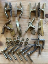 16 antik Fenstergriffe Biedermeier Fensteroliven Fensterwirbel Messing Tür Griff