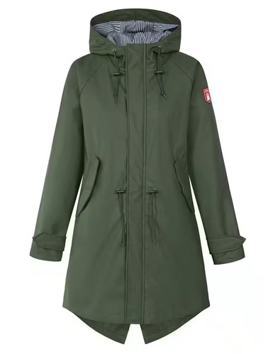 Derbe damen regenjacke lang - damen, regenjacke,