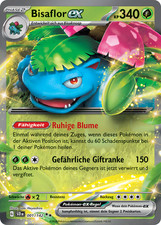 Pokemon Karte Bisaflor EX 001/142 Stellarkrone Full Art Holo Deutsch Near Mint