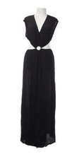 Calzedonia Cobey Kleid Strandkleid Schwarz Cut Out Lang Maxikleid Bodenlang