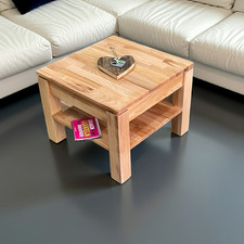 Beistelltisch Couchtisch Holz geölt Kernbuche Massivholz Wohnzimmertisch "H"