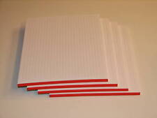 4 Schreibblöcke, Schreibblock, Schulhefte, Block, DIN A5, 80g/m², rot, kariert*