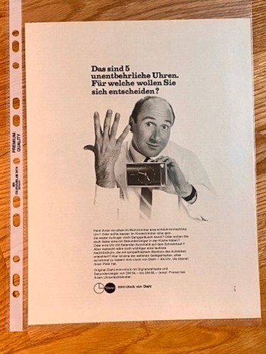 1967 diehl mini clock uhr - mini-clock,