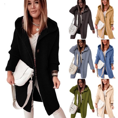Damen langer strickmantel - damen,