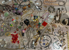 Modeschmuck & Trödel Konvolut | Bastler Lot Sammlung Schrott defekt I