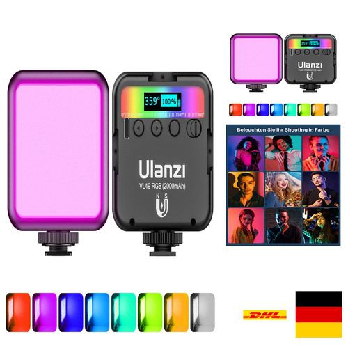 Videoleuchte rgb dimmbar - rgb,