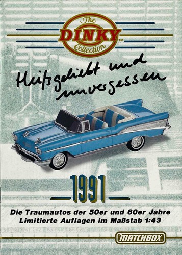 Dinky matchbox katalog 1991 - dinky/matchbox,  katalog
