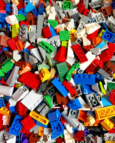 100 lego dachsteine positiv - x,