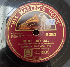 78rpm Schellack: COMEDIAN HARMONISTS - CREOLE LOVE CALL/NIGHT AND DAY HMV B.8023