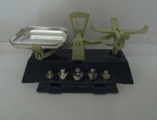 Puppenstuben Kaufladen Zubehör - Küchenwaage aus Kunststoff 60er Jahre