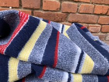 Stoff Meterware Stoffrest Reststück Wolle Acryl Filz bunt gestreift 160 x 160 cm