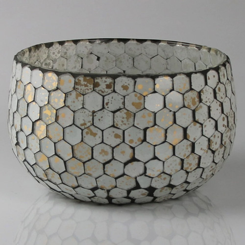 Windlicht mit mosaikmuster - windlicht,