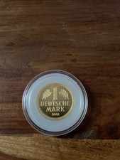 Gold Münze 1 DM 2001 Goldmark Münzzeichen G