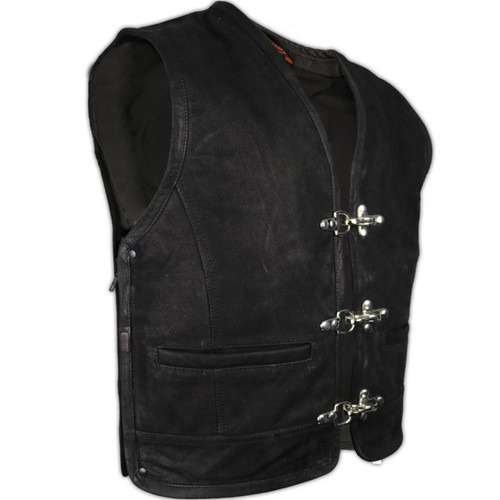 Herren lederweste bikerweste - herren,