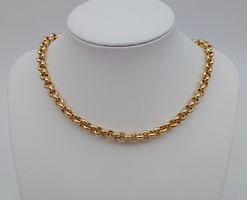 Kette collier massiv - in, 14