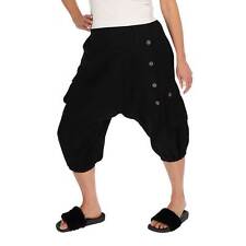 Unisex  3/4 Baggy Pants Hippie kurze Aladin Hose Goa Baumwoll Haremshose  Fair