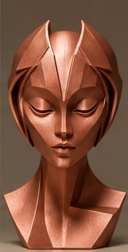 Futuristic woman sculpture - woman,