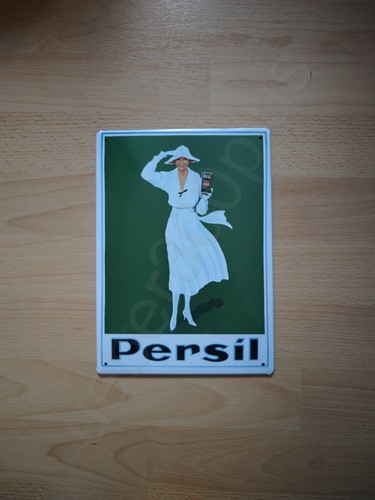 Retro blechschild persil - blechschild,