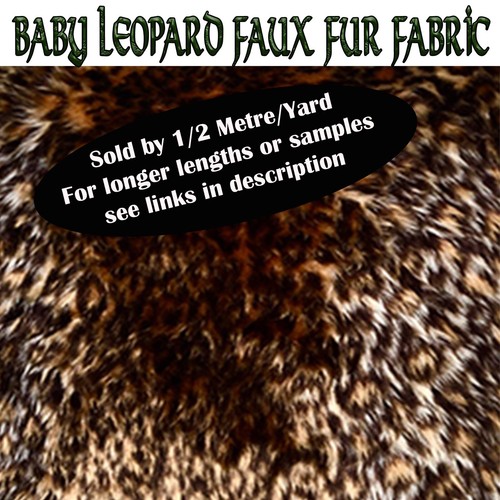 Leopard flauschig kunstfell - leopard,