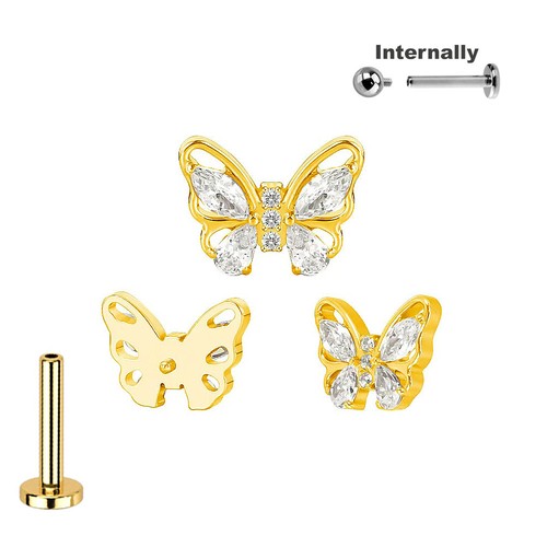 2mm titan labret großer - labret,
