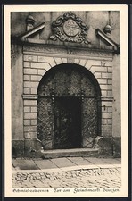 Ansichtskarte Bautzen, Schmiedeeisernes Tor am Fleischmarkt 