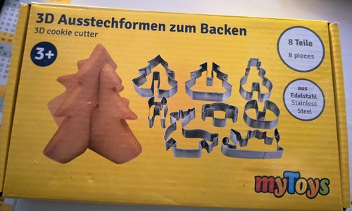 Ausstechformen zum backen - 3d,