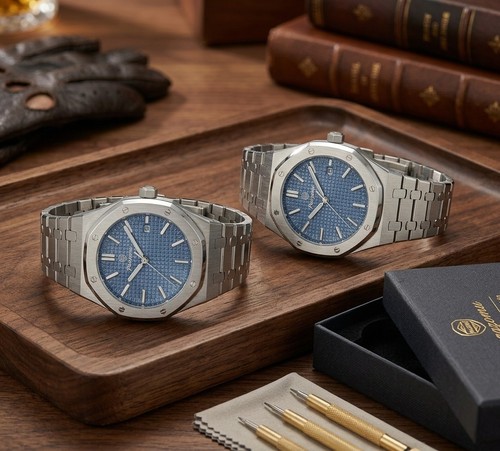 Herrenuhr edelstahl blau - edelstahl, –
