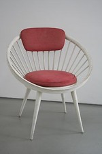 Vintage Circle Chair Design Yngve Ekström für Swedese Schweden