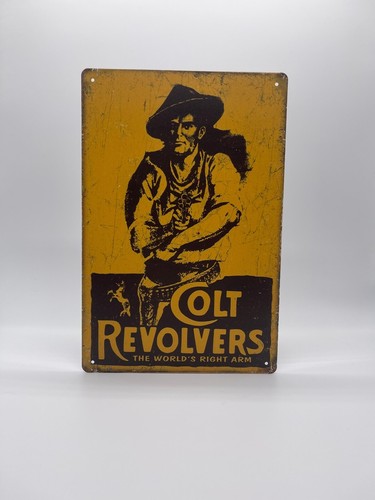Blechschild colt revolvers - blechschild,