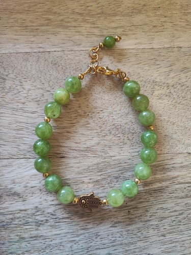 Armband peridot perlen mit - peridot,