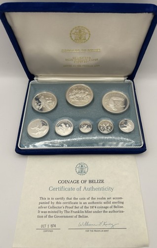 Silbermünzensatz belize 1975 - silbermünzensatz,