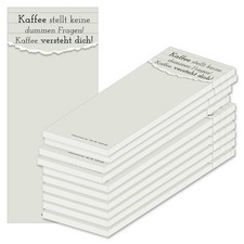 PRICARO Notizblock "Spruch 02", magnetisch, 62x148 mm, 10 Stück
