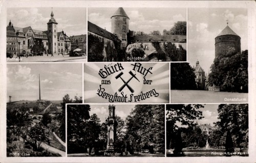Freiberg sachsen - ak,