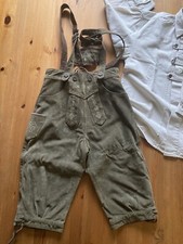 Trachtenlederhose Set Jungen, Hose 122/128 Hemd 134