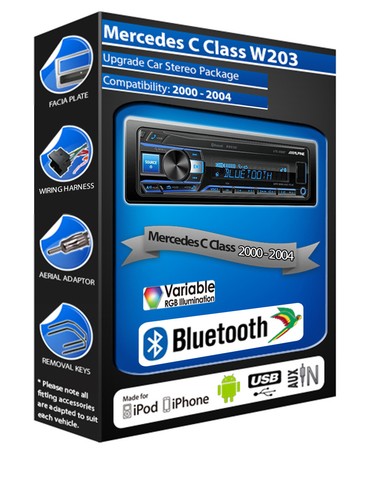 Mercedes radio alpine - mercedes,