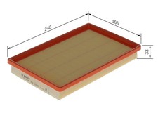 BOSCH Luftfilter 1 457 433 685