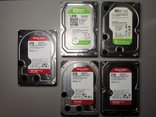 WD RED/GREEN 1TB 2TB, 3TB, 4TB