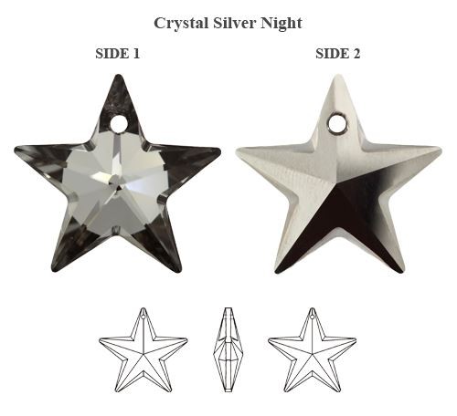 Swarovski kristalle 6714 star - 6714,