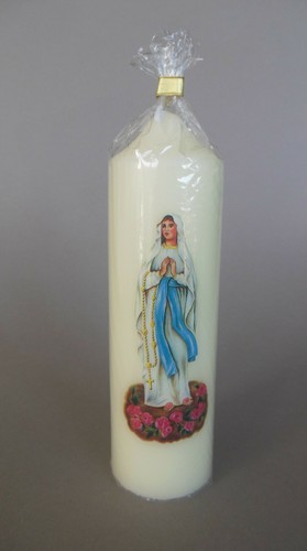 Kerze lourdes madonna cm - 16,