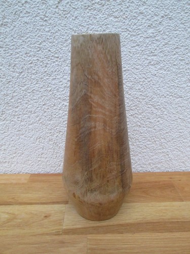 Deko vase mangoholz konisch - vase,,